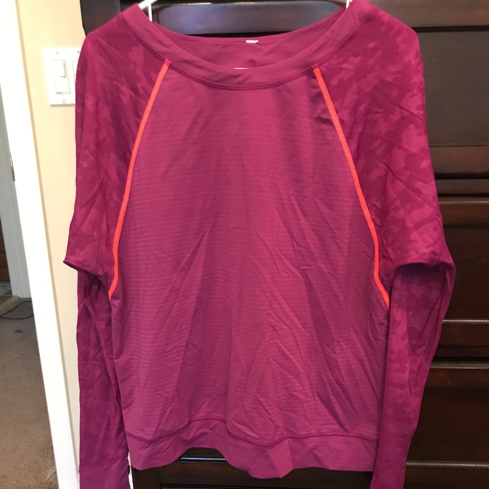 Size 10, long sleeve, like new, cute purple color